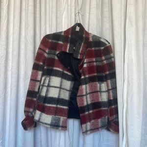 Zara wool checker jacket
